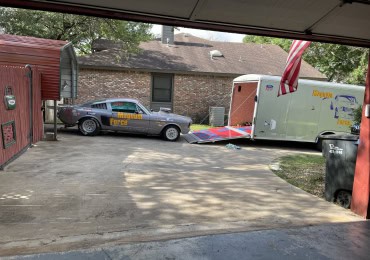 1965 Mustang and trailer